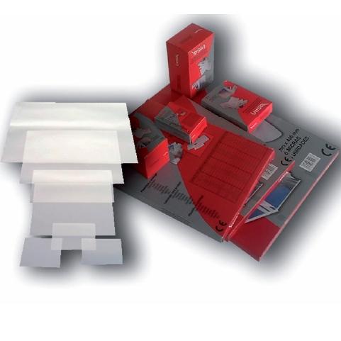 YOSAN FUNDAS DE PLASTIFICAR 2X125 MICRAS A3 BRILLO CAJA 100 UD ROJA